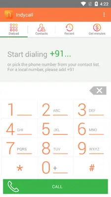 Indycall android App screenshot 3