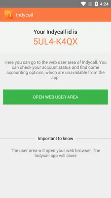 Indycall android App screenshot 4